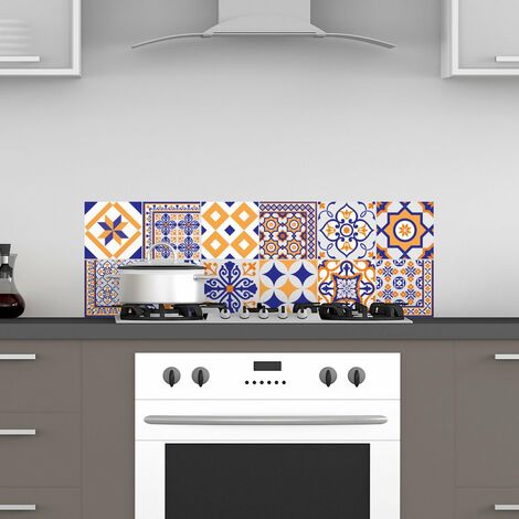 1 set / 6 pezzi adesivi murali creativi in &8203&8203pasta di piastrelle  cucina decorazione del pavimento del bagno (tipo E 6 pezzi)