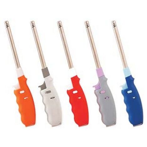 12BL ACCENDIGAS A FIAMMA FLICKER - cm.25, colori assortiti