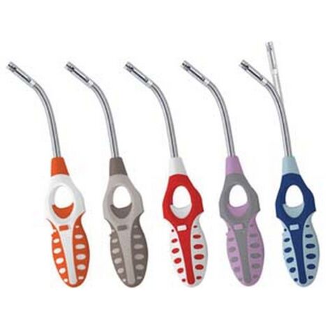 12BL ACCENDIGAS A FIAMMA HOLE FLEX CON TUBO FLESSIBILE - cm.27, colori assortiti