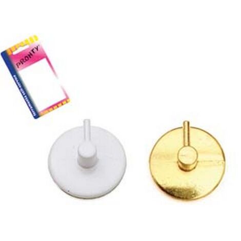 12BL GANCIO PER BRIS BRIS TONDO IN METALLO IN BLISTER - oro, in bl. 2 pz.