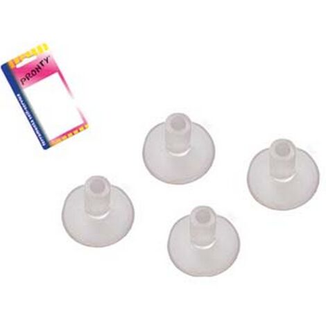 12BL VENTOSE TRASPARENTI CON GAMBO IN BLISTER -  mm.20, in bl.4 pz.