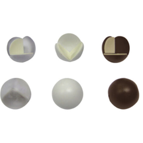 12CF PARASPIGOLI ADESIVO A SFERA BLISTER 4 PZ. Bianco