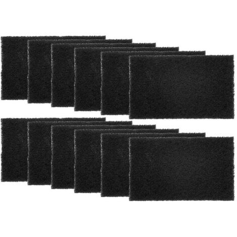 12er-Pack absorbierende Filter für Mülleimer, Aktivkohle, reinigende Deodorants, Komposteimer, rechteckig
