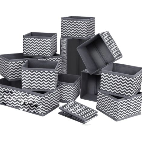 12er-Pack Aufbewahrungsboxen aus Vliesstoff, faltbar, atmungsaktiv
