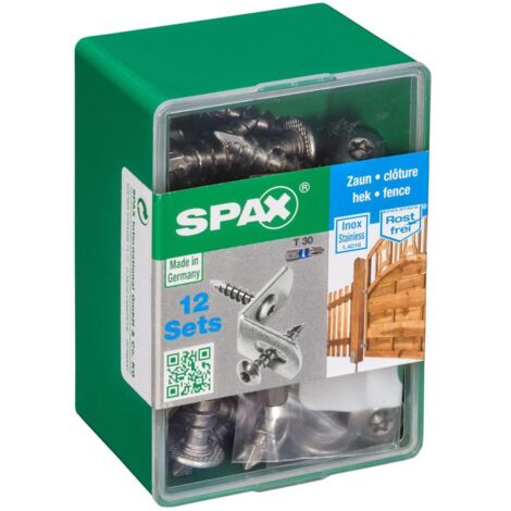 12er-Pack Edelstahlschrauben mit gewölbtem Senkkopf, Torx SPAX, Durchm.7 mm x L.35 mm SPAX