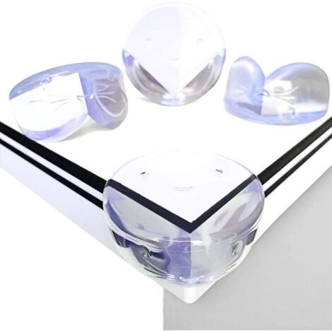 [12er-Pack – Groß] Eckenschützer, transparente, babysichere Eckenschützer mit abgerundeten Kanten für Tische und alle scharfen Möbel, flexible Eckenschützer mit widerstandsfähiger Oberfläche
