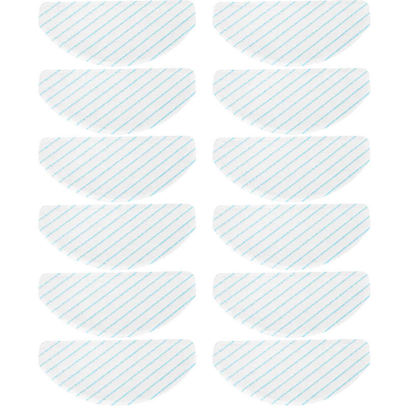 Image of 12er-Pack Mikrofaser-Wischpads für ozmo T8 Staubsauger, Wischtücher, Lumpen, Ersatzteile