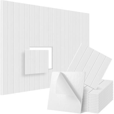 12er-Pack schalldämmende Schaumstoff-Wandpaneele, selbstklebend, 30 x 30 x 1 cm