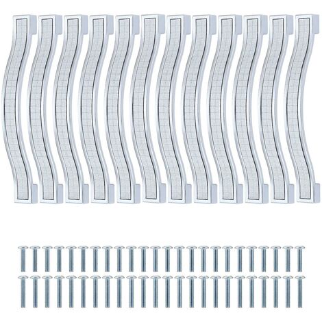 12er-Pack Schrankgriffe aus glänzendem Kristall, Schubladengriffe mit Strasssteinen, moderne Schrankgriffe, Möbeltürgriffe, 128 mm Lochabstand