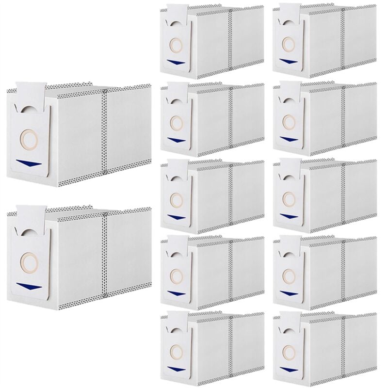 Image of 12er-Pack Staubbeutel für T30 Pro Max Staubsauger, großes Fassungsvermögen, Ersatzzubehör