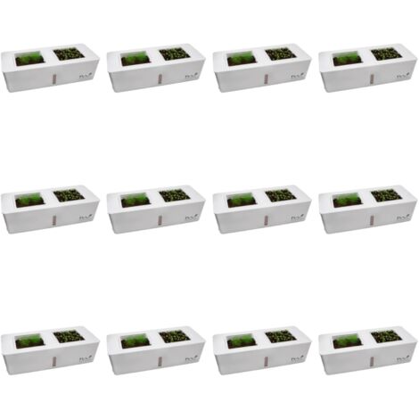 12er Set Küchen Kräutergarten Zimmergewächshaus Kräutertopf Sonderposten