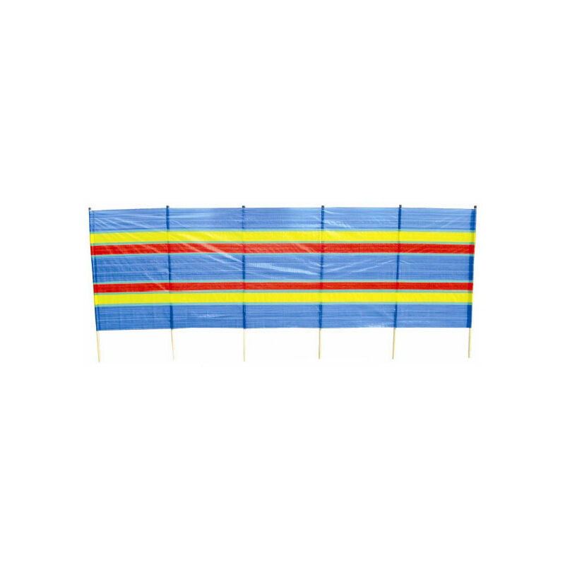 12ft (3.7m) Long 120cm High 6 Pole Beach / Camping Windbreak / Wind Break