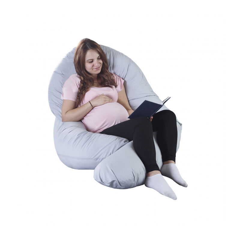 12ft Maternity Full Body Pregnancy Pillow Grey - Grey