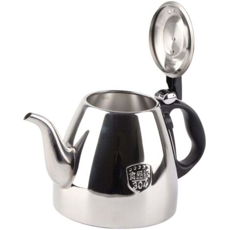 1.2l 1.5L Acier Inoxydable Cuisinière Théière Thé Café Pot Bouilloire Résistant À La Chaleur Poignée 1.5L