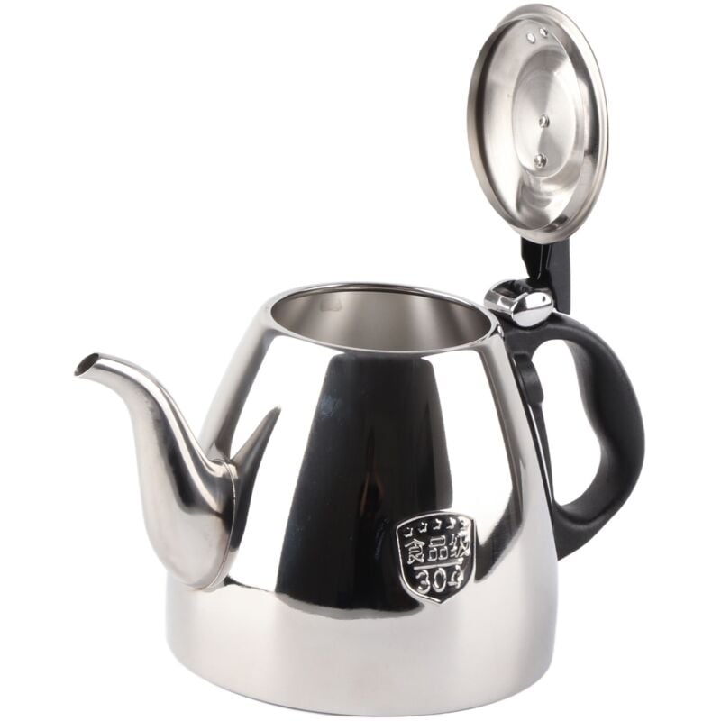 Jeffergarden - 1.2l 1.5L Acier Inoxydable Cuisinière Théière Thé Café Pot Bouilloire Résistant à La Chaleur Poignée 1.5L