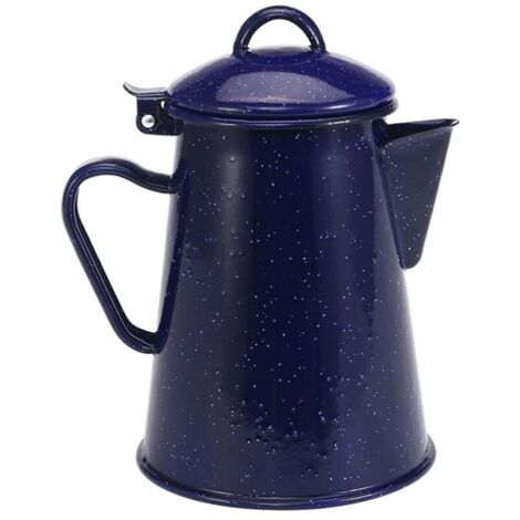 1.2L éMail CafetièRe à la Main Thé ThéIèRe Vintage DéCor à Ciel éToilé Bleu ThéIèRe Café Outils
