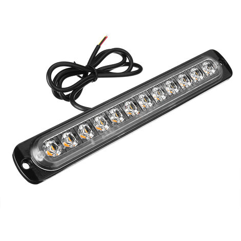 DRILLPRO 12LED Amber Strobe Light Truck Hazard Beacon Flash Warn Emergency Lamp 12-24V LAVENTE