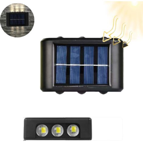 12LEDSOLARWANDLEUCHTEIP65BIDIREKTIONALGARTENTE-B0567