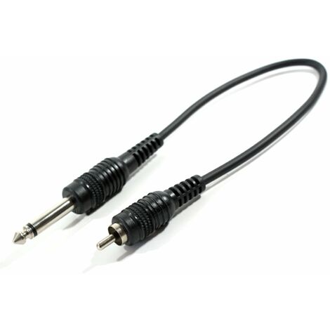Audio Cable 6.3mm microphone jack mono instrument Male to Female 3m -  Cablematic