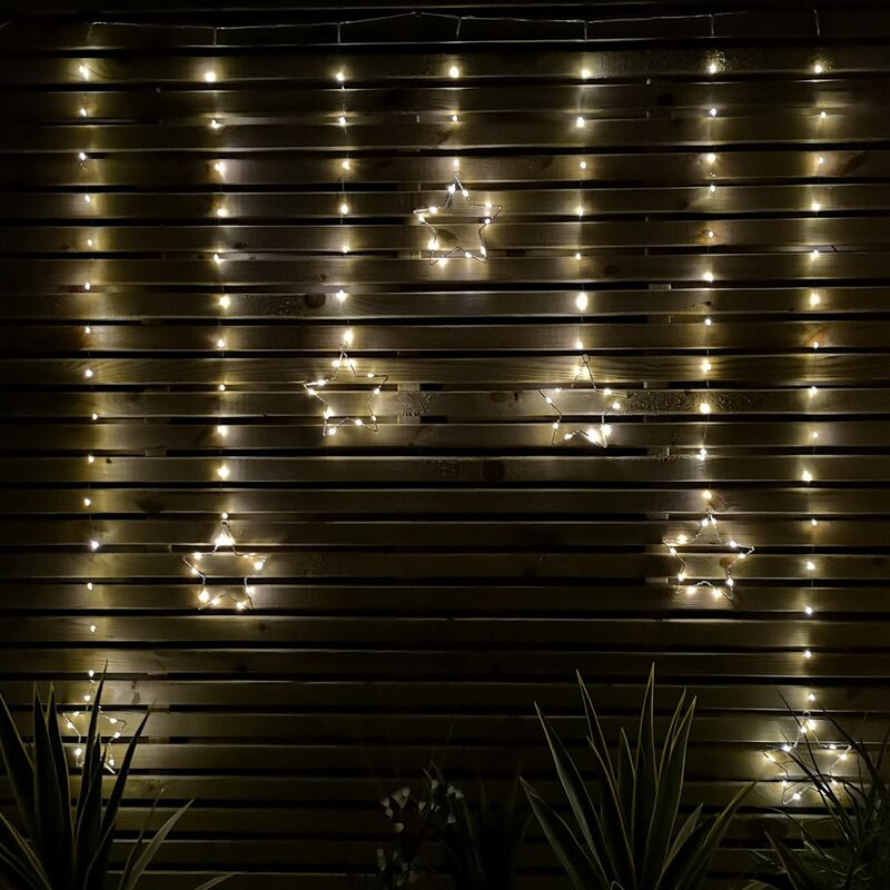 Image of 1.2m Battery Operated Christmas Star Curtain&hellip;