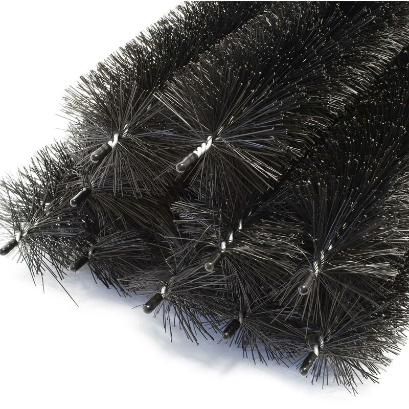 Wiltec - Pare feuilles Lot de 10 pièces 12 m, 10 x 120 cm x ø 12 cm, Protège gouttière, Hérisson stop feuilles, Protection contre feuillages et