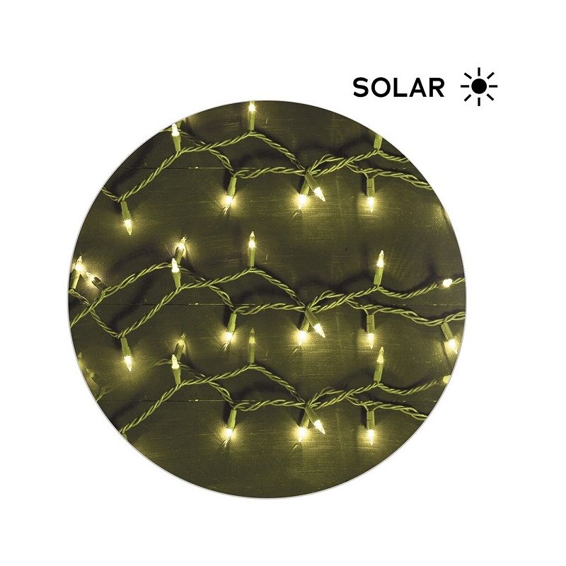 

12m. guirnalda clásica solar con 100 Leds blanco cálido ( 79.755/12/CAL) - Electro Dh