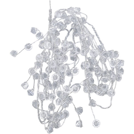 1.2m Ice Wire Clear Garland Flexible Wire Decorative Jewel Bead Garland for Stage Light Crafts