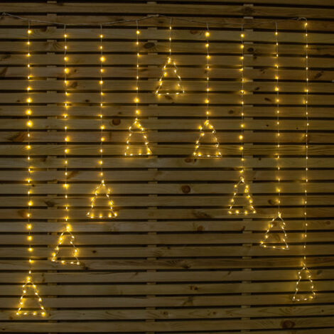 1.2m x 1.2m FlexiBrights Christmas Tree Curtain Lights with 258 Warm White LEDs