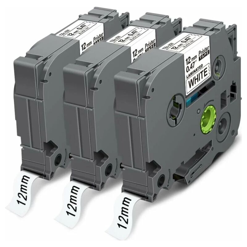12mm Compatible Brother TZe-231 TZ231 TZ-231 Tze 12mm b/w Laminated Cassette for Brother PT-H100LB H107B E110 H200 P300BT P700 E110 D400VP H100lb