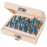 12mm TCT Router Bit Set 12pce - 12mm (251591)