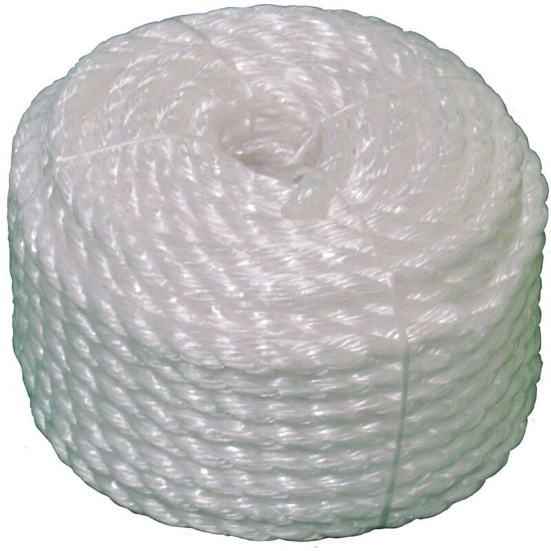 Securefix Direct - 12MM x 30M White Polypropylene Rope Coil - Camping Shipping Mooring Fender Yacht