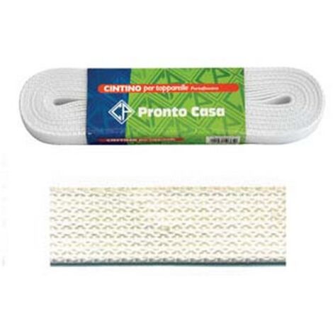 12MS CINTINO NYLON BIANCO PER AVVOLGIBILI IN MATASSINE - mt.5,5x mm.22h. in matassina gr.23 per metro