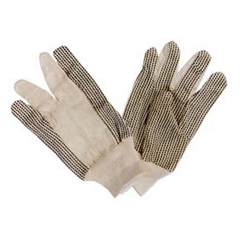 Image of 12PAIA guanti in cotone puntinati con polsino taglia 10