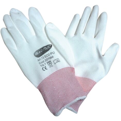 12PAIA GUANTI NYLON POLIURETANO 13 ECO TG. 7