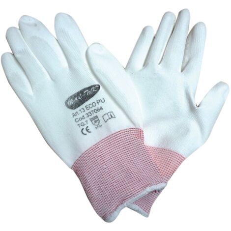 12PAIA GUANTI NYLON POLIURETANO 13 ECO TG.10