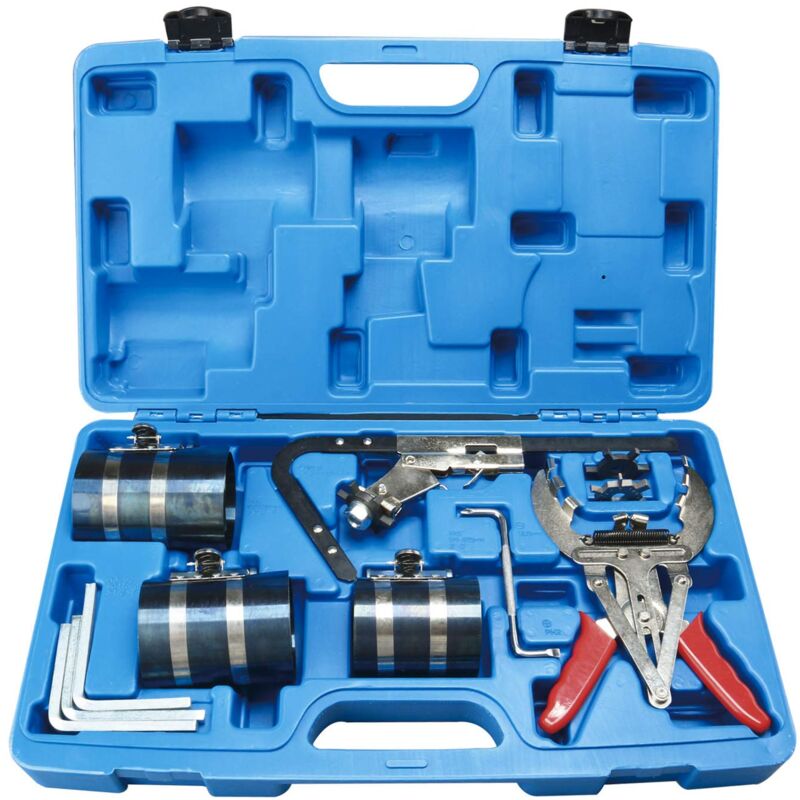 12pc Bande de Serrage pour Segment Piston, Ø53-175 mm Segment Piston Compresseur, Pince à Segment de Piston, Nettoyage de Segment Piston pour Moto