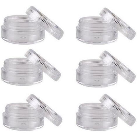 12PCS 0.35Oz 10ML Vide Vide Contenant cosmétique en Plastique réutilisable Pot Pot Case Voyage Bouteille boîte avec Couvercle