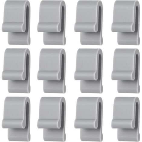 12pcs Dutch Oven Lid Protective Clips, Flexible Silicone Bumper for Dutch Oven Lid, Protective Clip for Dutch Oven (Grey)