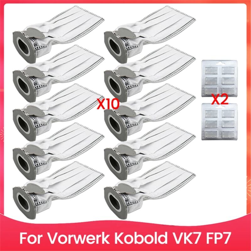 Image of 12PCS Einweg-Staubbeutel und Duft-Kits für Kobold VK7 FP7 Staubsauger-Zubehör Ersatzteile