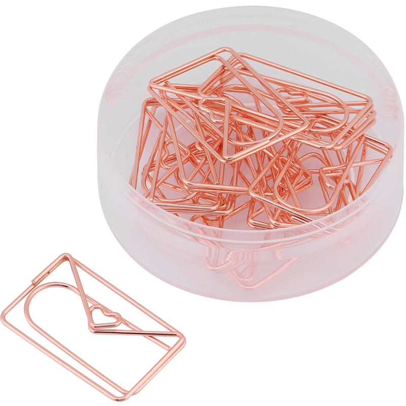 Ugreat - 12PCS Enveloppe Forme Paper Clips Bookmark Marking Document Organisation de Clip de papeterie Supplies