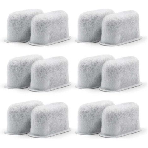 12pcs Filtres à eau à charbon de rechange Filtre non tissé pour cafetières