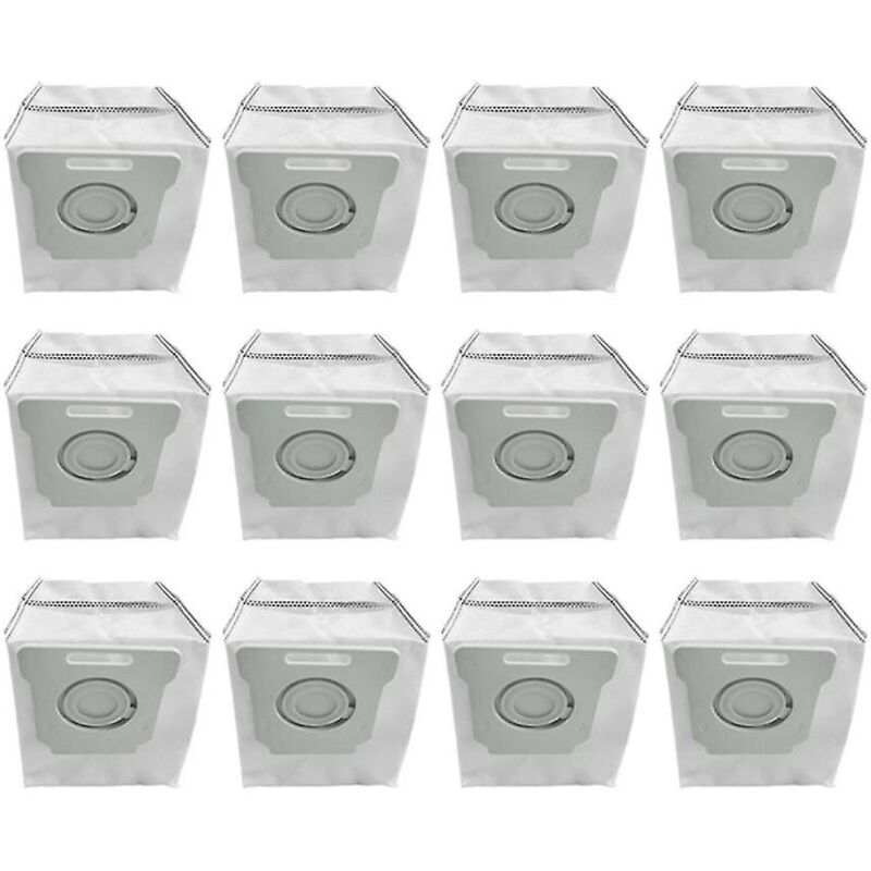 Lot de 12 sacs à poussière en charbon actif pour aspirateur robot I7+ I7 Plus I3 E5 E6 E7 S9 S9+
