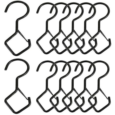 12pcs Forme En S Kit De Support Pour Photo Cadre En Acier Inoxydable Attache Cadre Crochets De Suspension Photo Crochet Miroir Suspendre Assortis