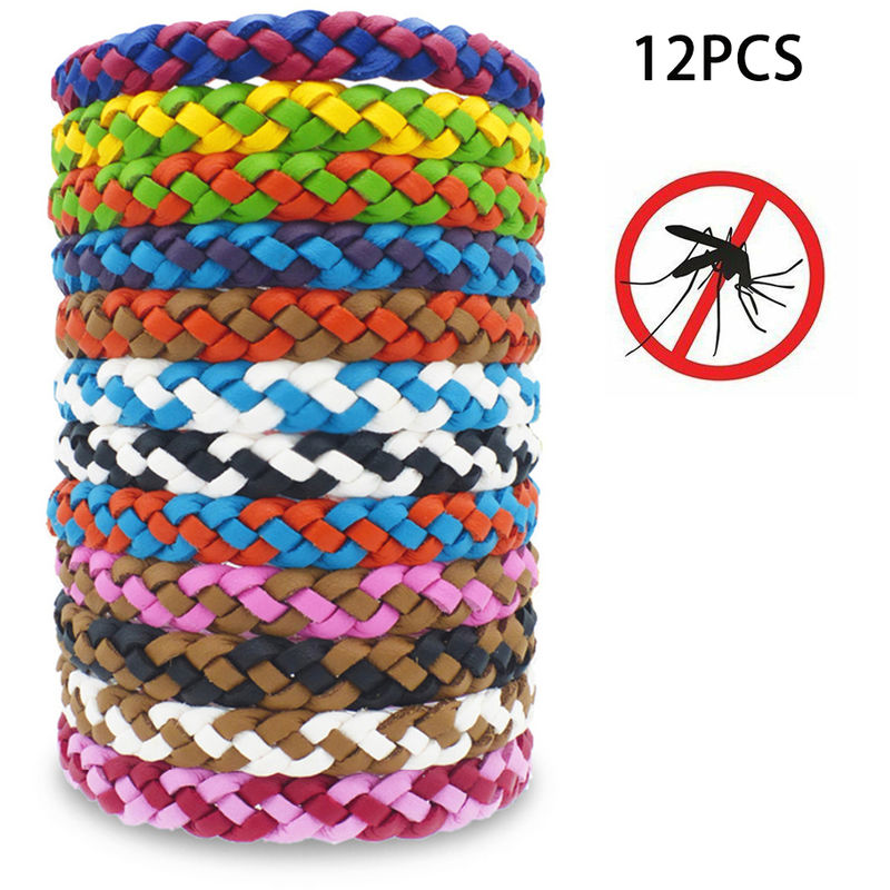 

12pcs, Insecto pulsera repugnante, PU Bandas impermeables