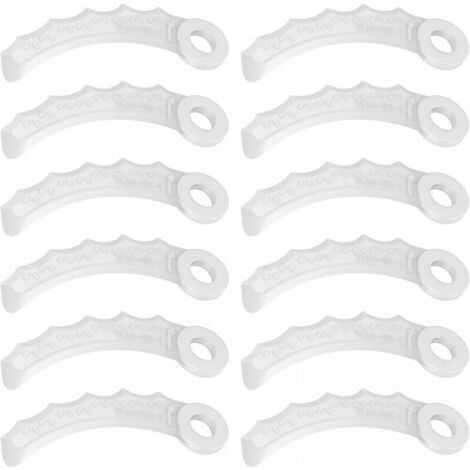 12Pcs Lame en Plastique Compatibilité pour Makita 198383-1 Und 198426-9,Makita DUR189RF Coupe Bordure,UR100DZ,DUR191LZX3,DUR181Z,DUR192LZ,DUR368AZ,DUR369AZ,DUR190UZX3