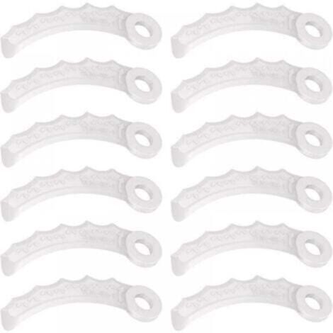 12Pcs Lame en Plastique Compatibilité pour Makita 198383-1 Und 198426-9,Makita DUR189RF Coupe Bordure,UR100DZ,DUR191LZX3,DUR181Z,DUR192LZ,DUR368AZ,DUR369AZ,DUR190UZX3,UR3000
