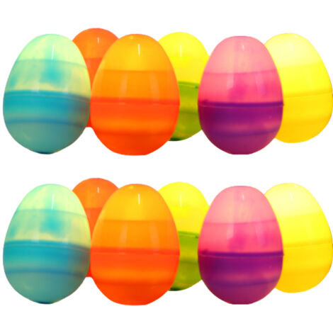 12Pcs LED Easter Eggs Easter Decorations for Home Holiday Party Scene Decoration Colorful LED Egg Lights Easter Supplies