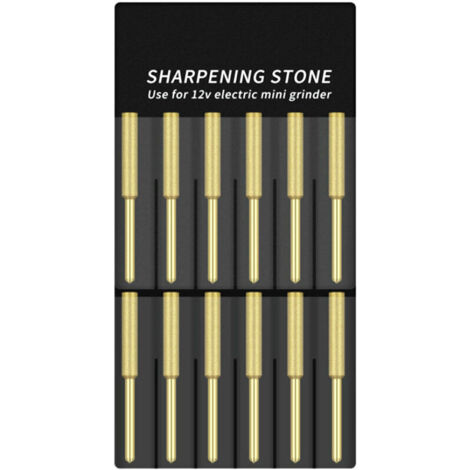 12Pcs Meches De Tronconneuse Affuteuse Diamantee Plaquee Titane Lime De Tronconneuse Electrique Haute Durete, 4.8Mm,