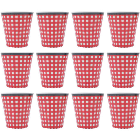 12Pcs Melamine Cup Milk Coffee Tea Beverage Mug for Home Restaurant School Office