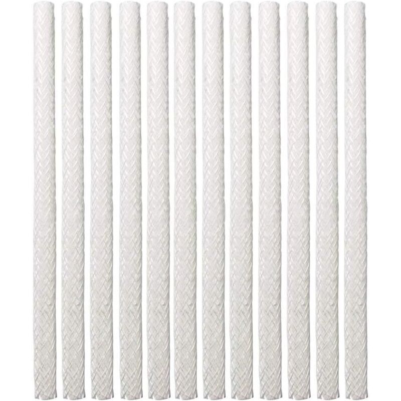 12PCS noyau d'huile, fibre de verre Tiki Wick torche de remplacement en fibre de verre Tiki pour extérieur Tiki patio éclairage lampe de jardin